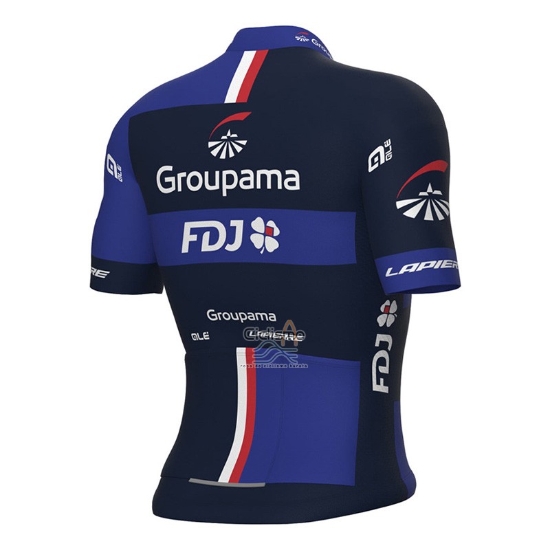 Groupama FDJ Ropa Ciclismo Culotte Corto 2023 Mangas Cortas Violeta